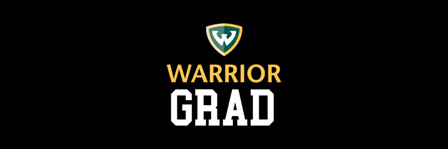 Black background with Warrior Grad text