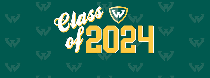 Green background with Class of 2024 text