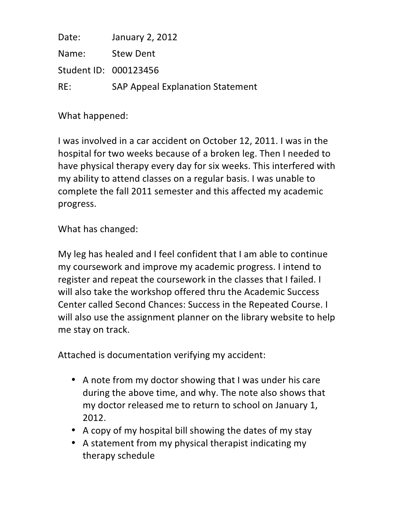 financial aid appeal letter pdf